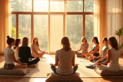 10 ejercicios mindfulness mejor vida en sesión grupal meditativa