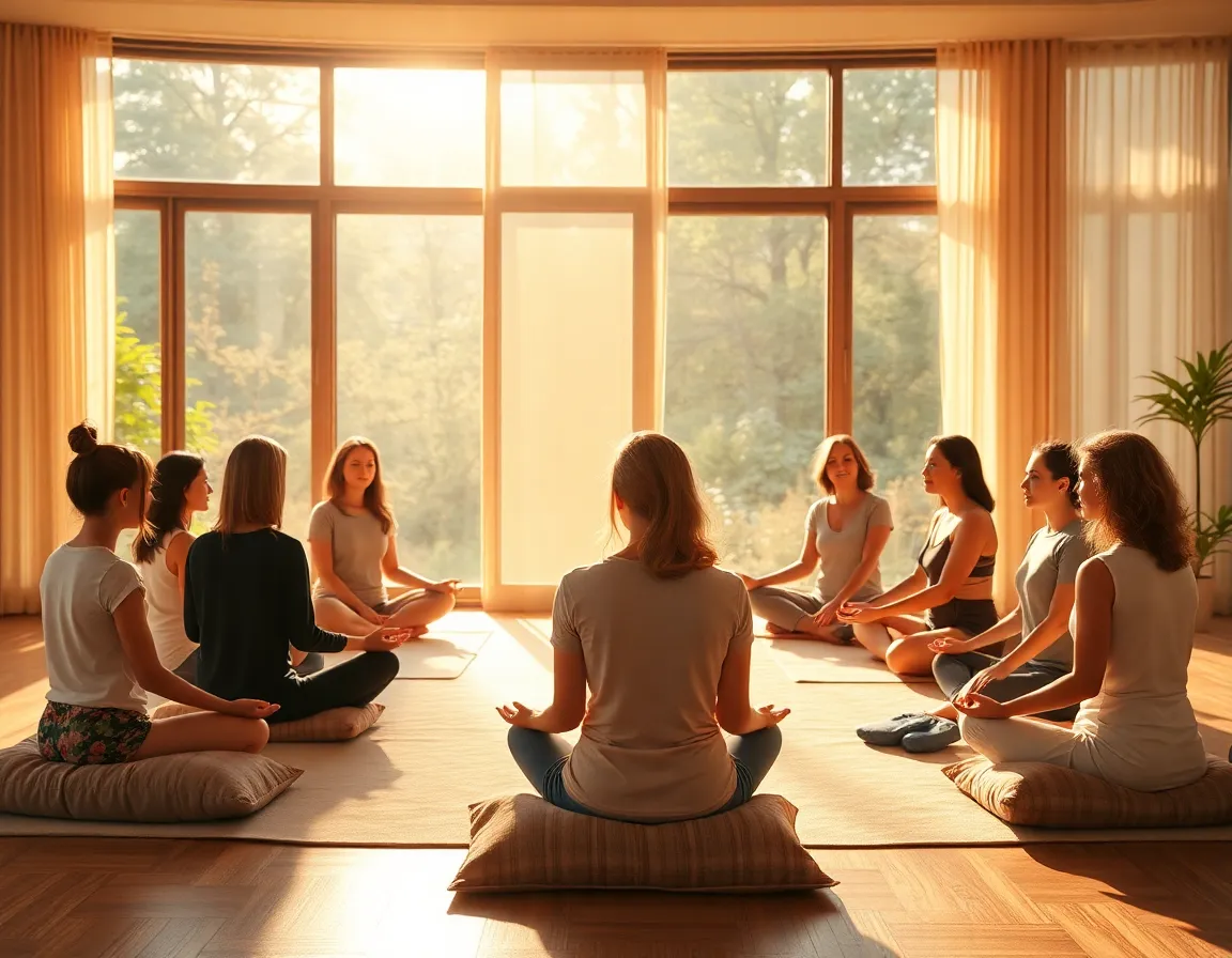 10 ejercicios mindfulness mejor vida en sesión grupal meditativa