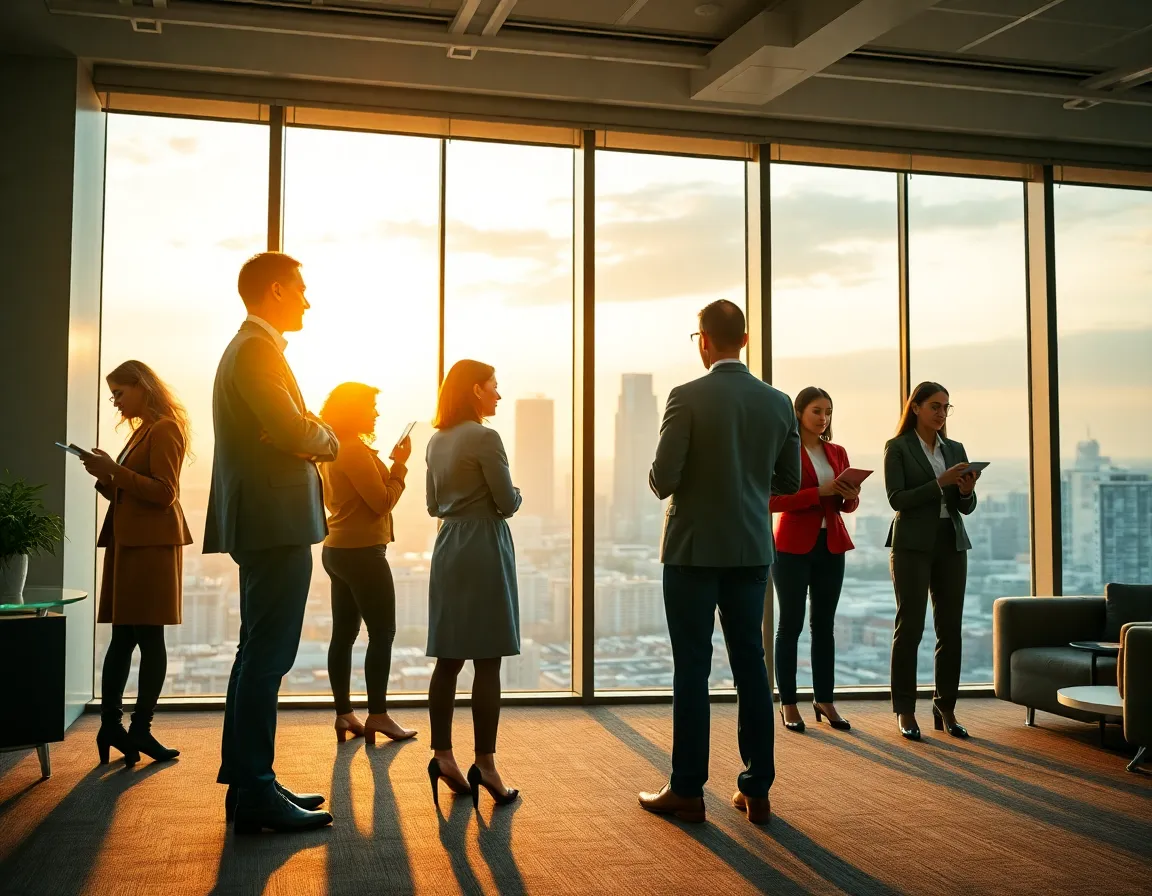 Ejecutivos reunidos discutiendo los 10 hábitos tienes dominar si quieres tener éxito
