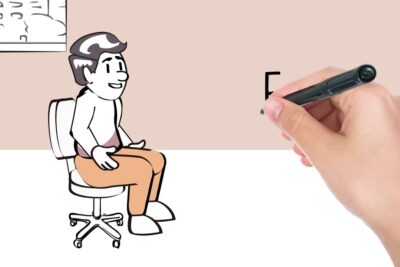 Qué son ejercicios de higiene postural ilustrados en una escena animada