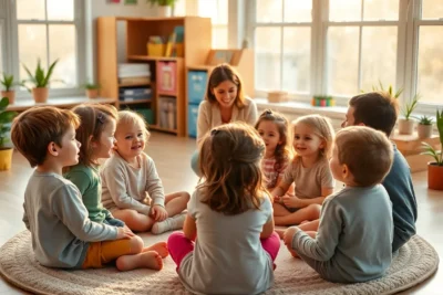 Niños aprendiendo emociones juntos