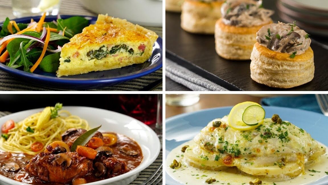 Cuál es la comida tradicional de Francia con platos típicos como quiche, vol-au-vent y más