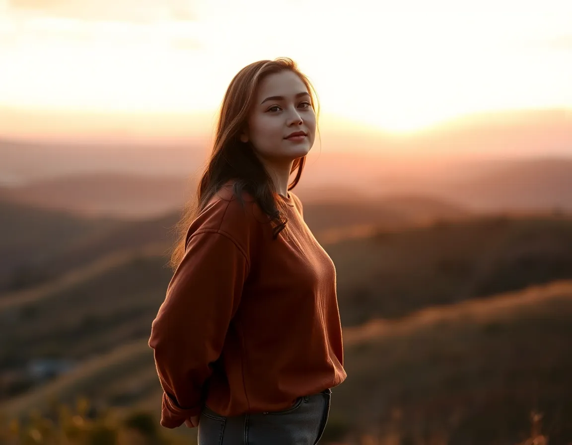 Cómo confiar en uno mismo con un programa de autoestima transformador capturado en un atardecer.