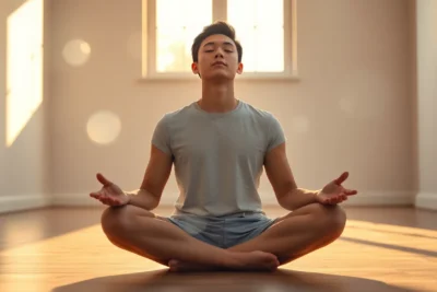 Hombre meditando para desarrollar nuestra inteligencia emocional