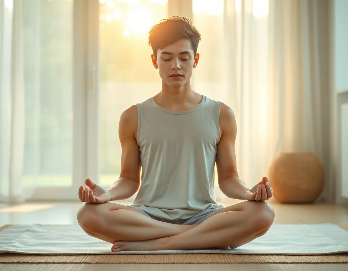 Persona meditando