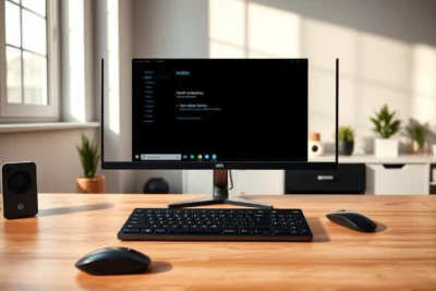 Configuración para eliminar distribución teclado Windows 11 en oficina moderna.