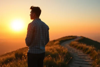 Estrategias para mejorar la motivación personal y alcanzar tus metas al observar un amanecer en la montaña