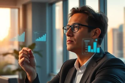 Profesional analizando gráficos aplicando habilidades inteligencia emocional gestion contable