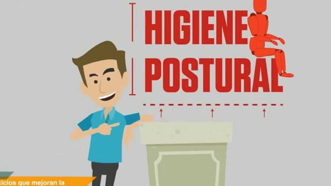 Qué hábitos realizas en tu día a día para tener una buena higiene postural representado gráficamente con una postura saludable.