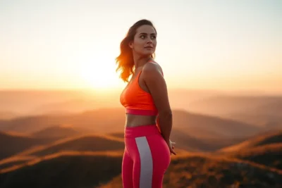 Mujer mirando al horizonte simbolizando mantenerse motivado alcanzar metas