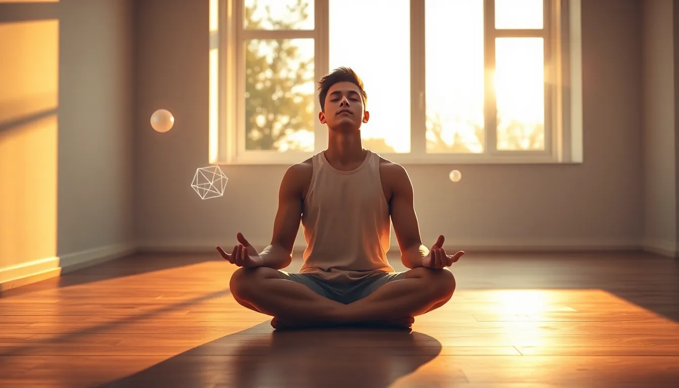 Una persona meditando, reflejando pasos tener buena inteligencia emocional