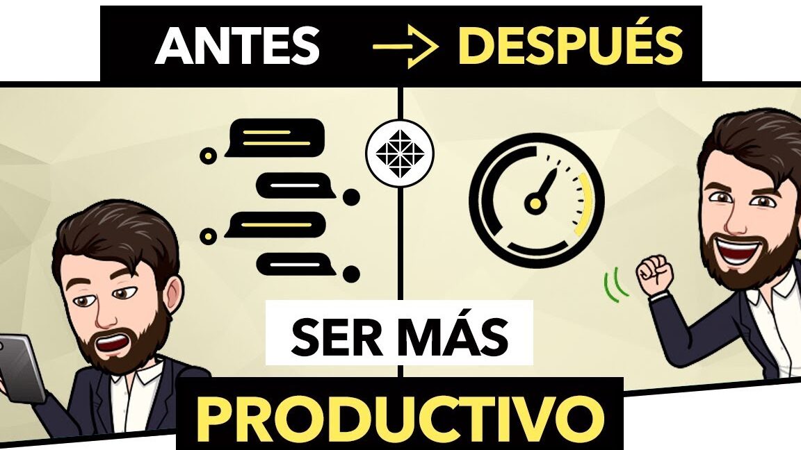 Cómo saber si eres una persona productiva, comparación antes y después con dibujos.