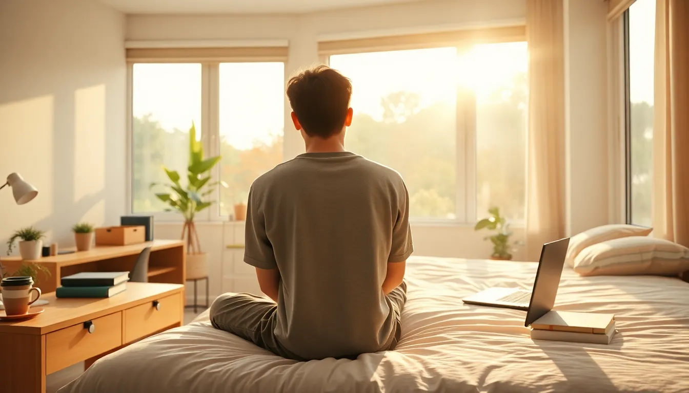 Rutina de mañana para estudiantes para potenciar tu productividad en un ambiente relajante junto a la ventana