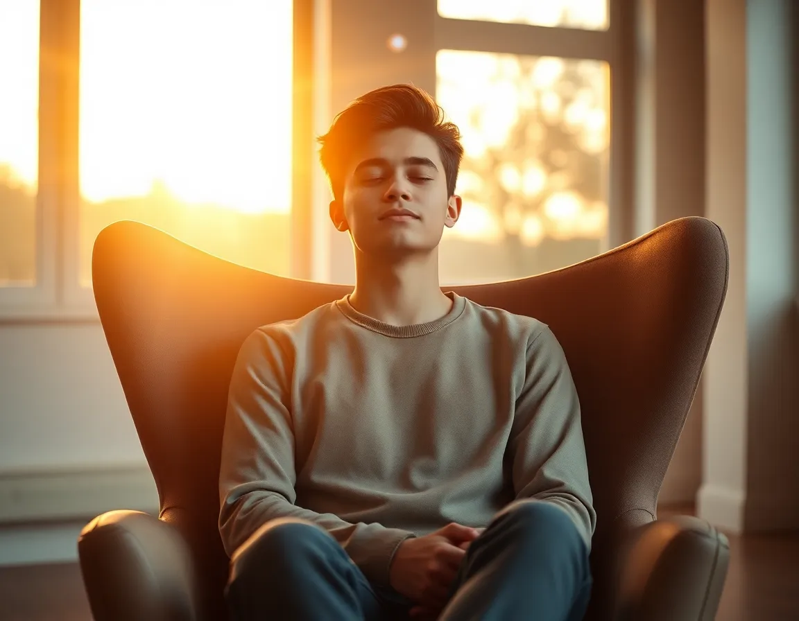 Joven reflexionando para saber si mi inteligencia emocional es alta.