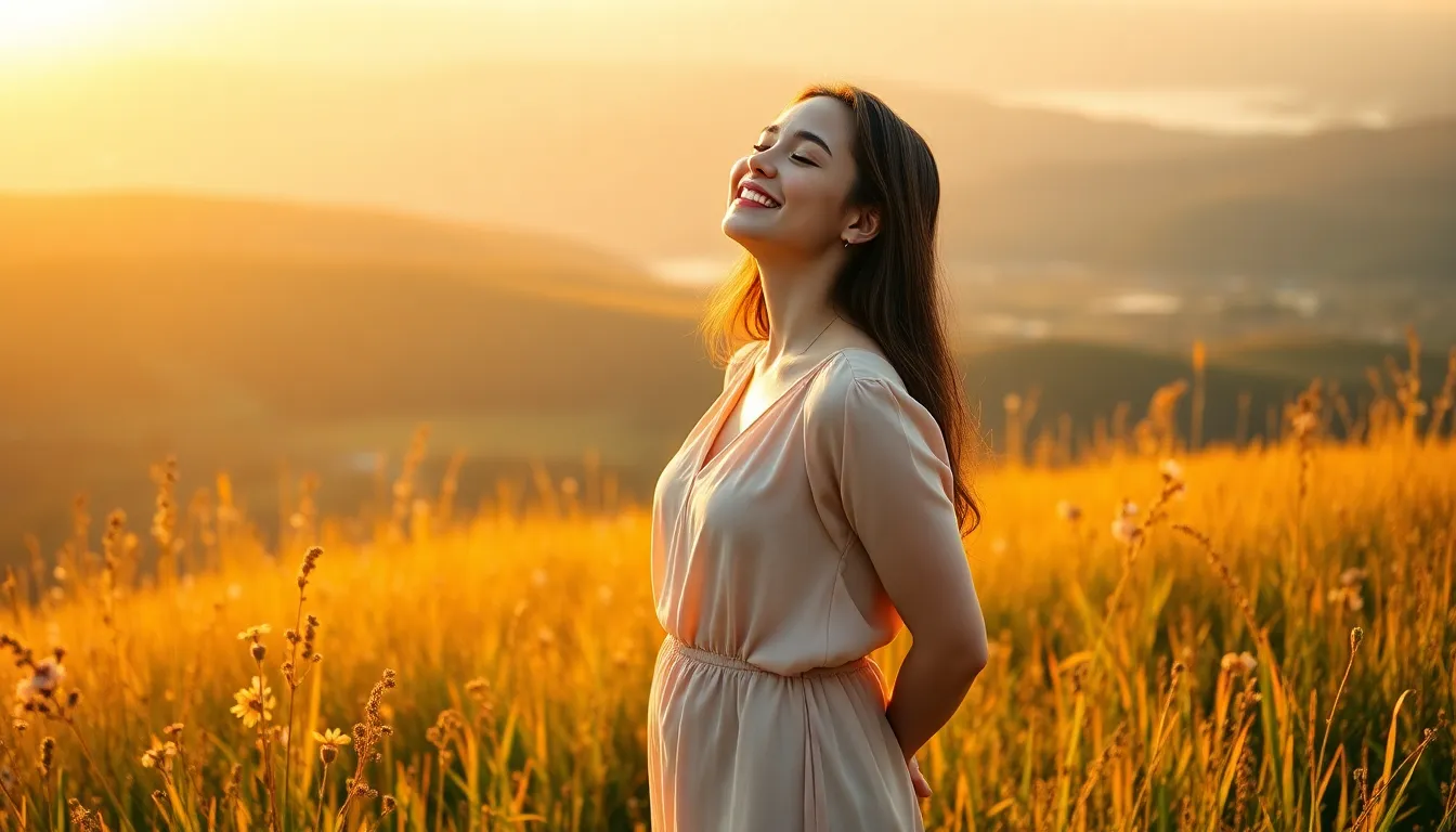 Mujer disfrutando al aire libre simbolizando técnicas para subir la autoestima y transformar tu confianza.