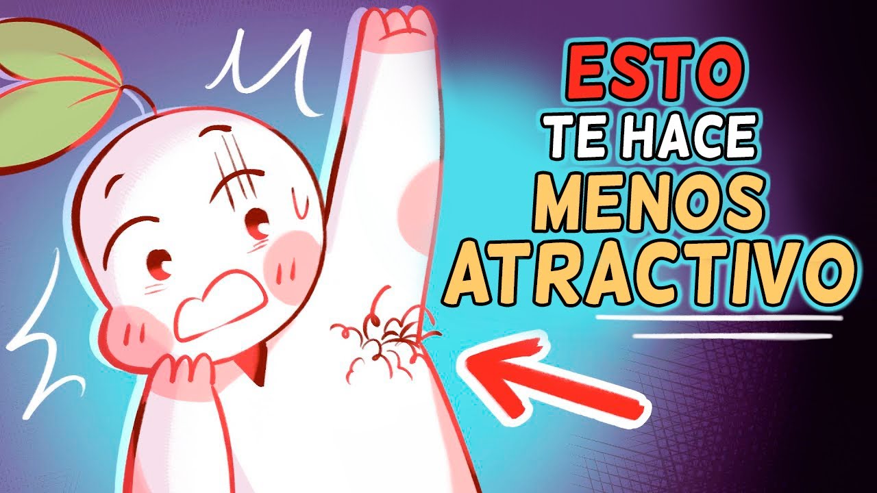 Qué hace a un hombre menos atractivo, ilustración animada con personaje sorprendido